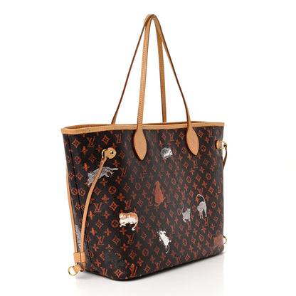 Louis Vuitton Catogram Neverfull MM Marron 4 of 11