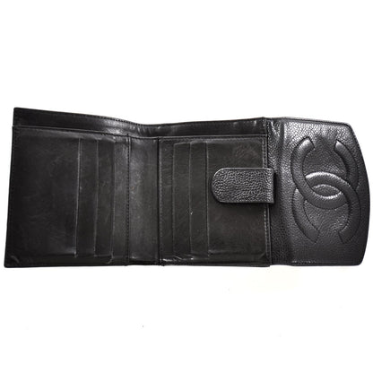 Chanel Caviar Compact Bi-Fold Wallet Black 4 of 8