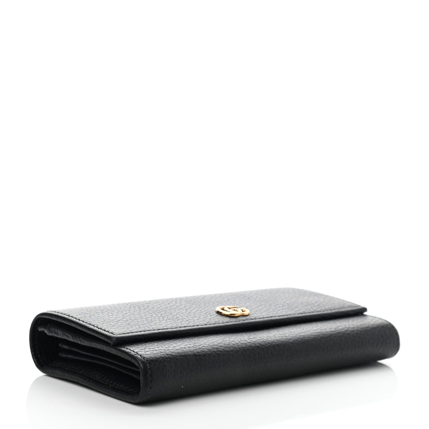 Gucci Dollar Calfskin GG Marmont Continental Wallet Black 4 of 7