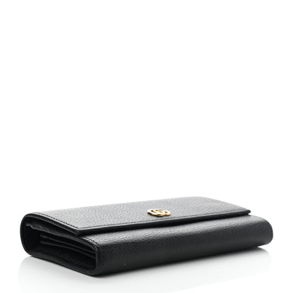 Gucci Dollar Calfskin GG Marmont Continental Wallet Black 4 of 7