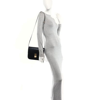 Celine Box Calfskin Medium Classic Box Flap Bag Black 2 of 9
