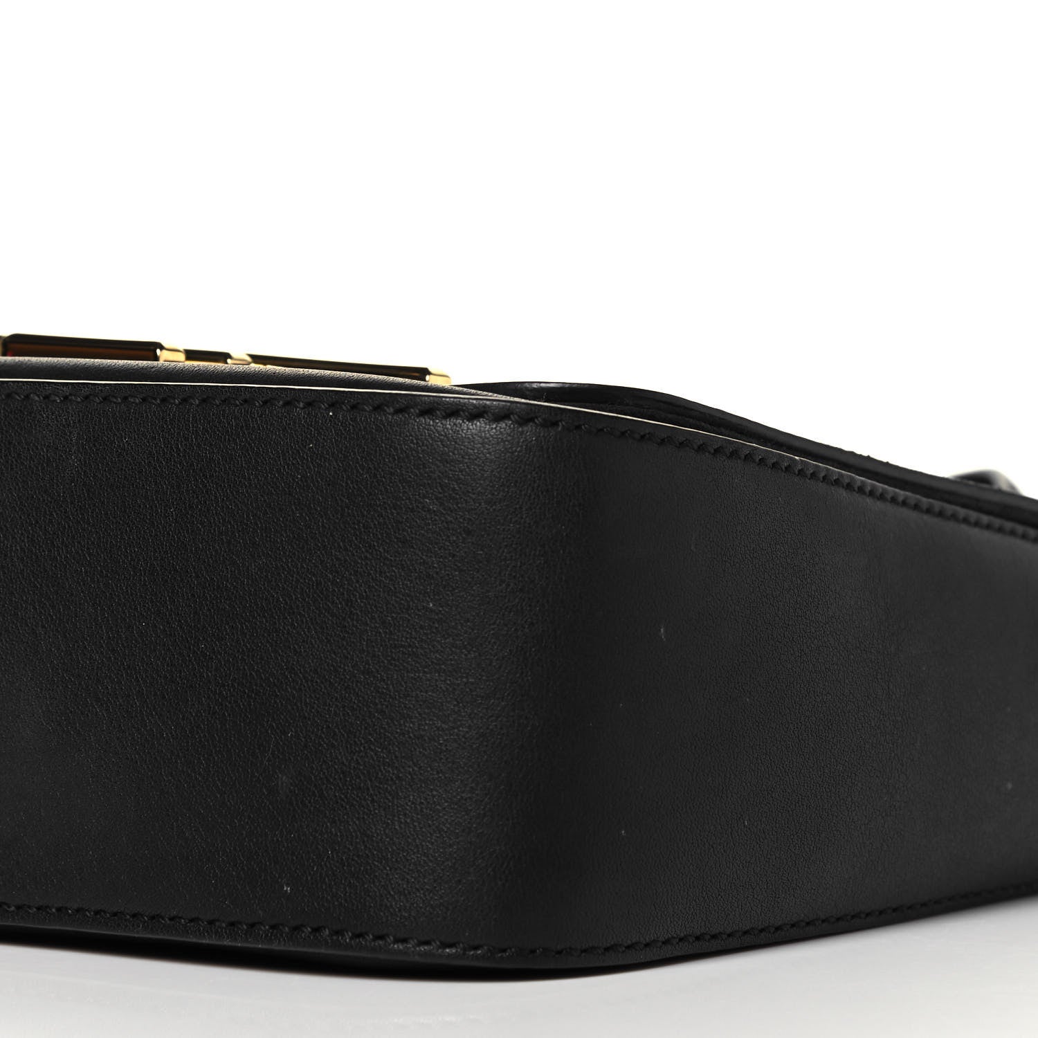 Fendi Vitello Dolce Baguette Shoulder Bag Black 6 of 9