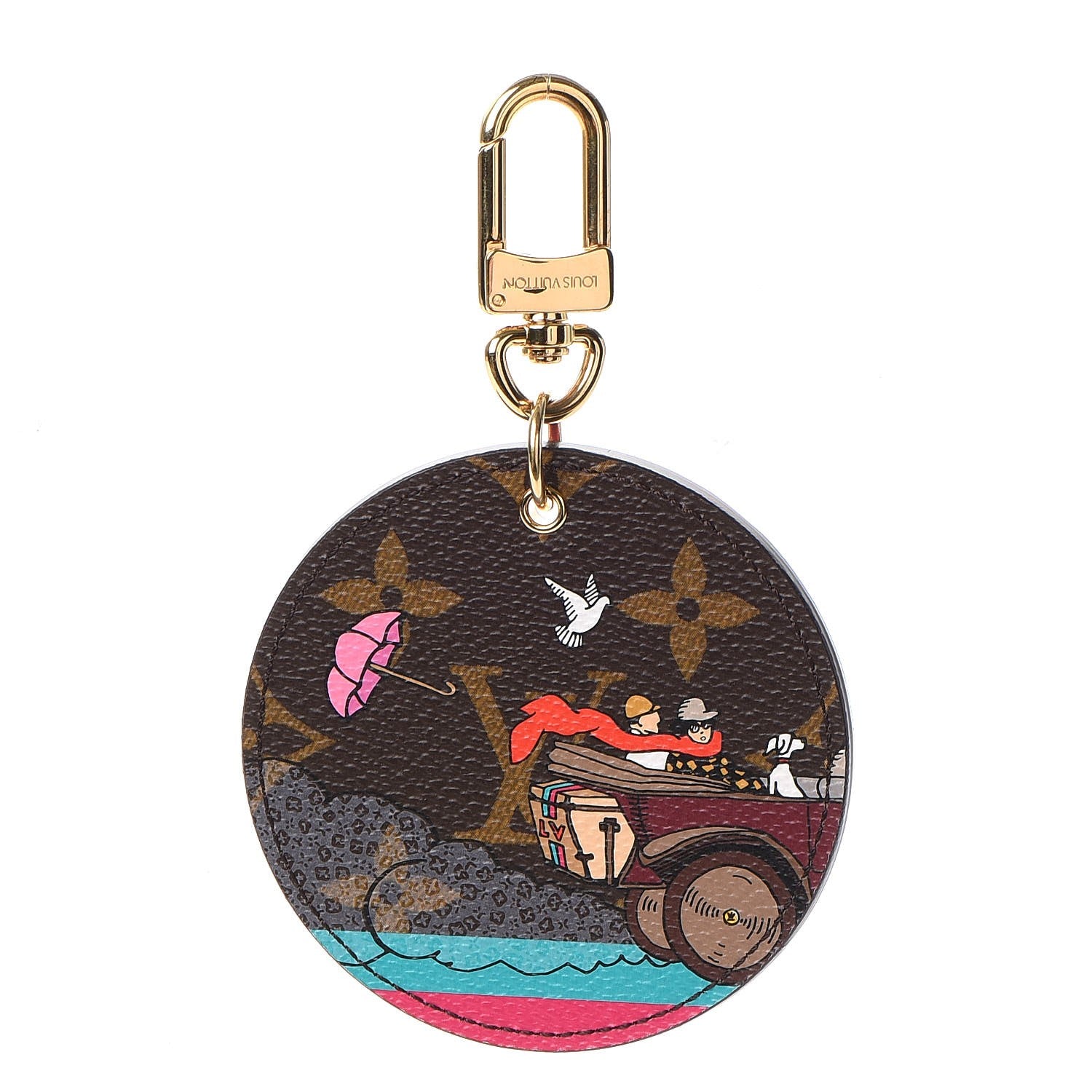 Louis Vuitton Monogram 2015 Christmas Animation Bag Charm Key Ring 1 of 6