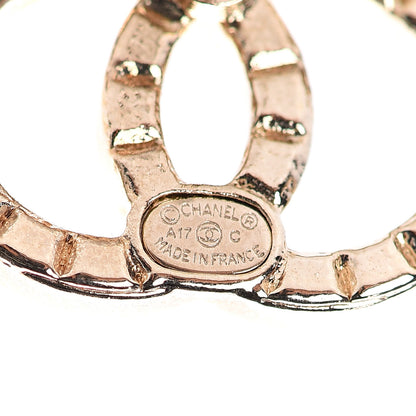 Chanel Studded CC Earrings Gold 4 of 4