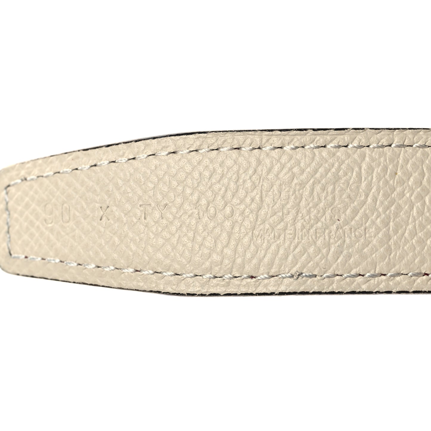 Epsom Swift 24mm Belt 90 36 White Rouge Grenat