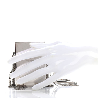 Saint Laurent Metal Mirrored Mini Smoking Box Crossbody Bag Silver 2 of 7