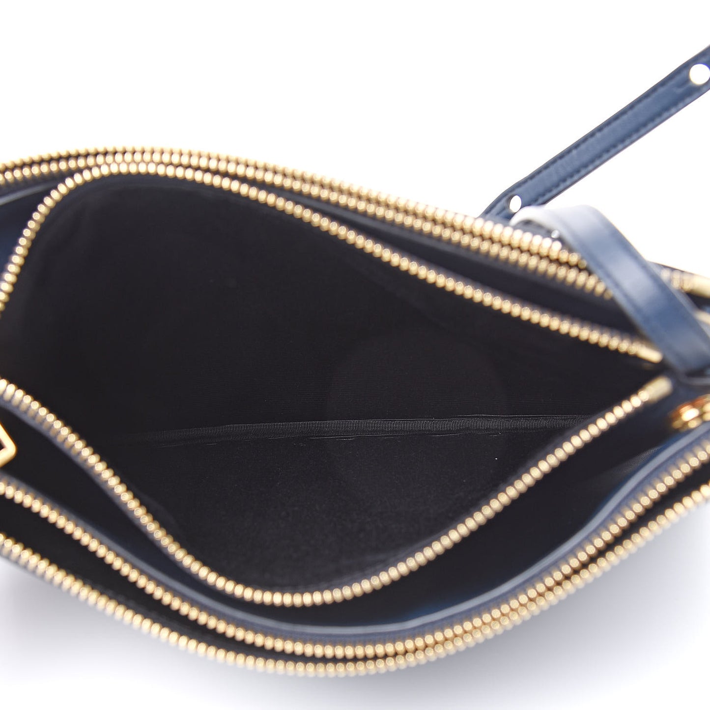 Lambskin Small Trio Crossbody Bag Abyss Blue