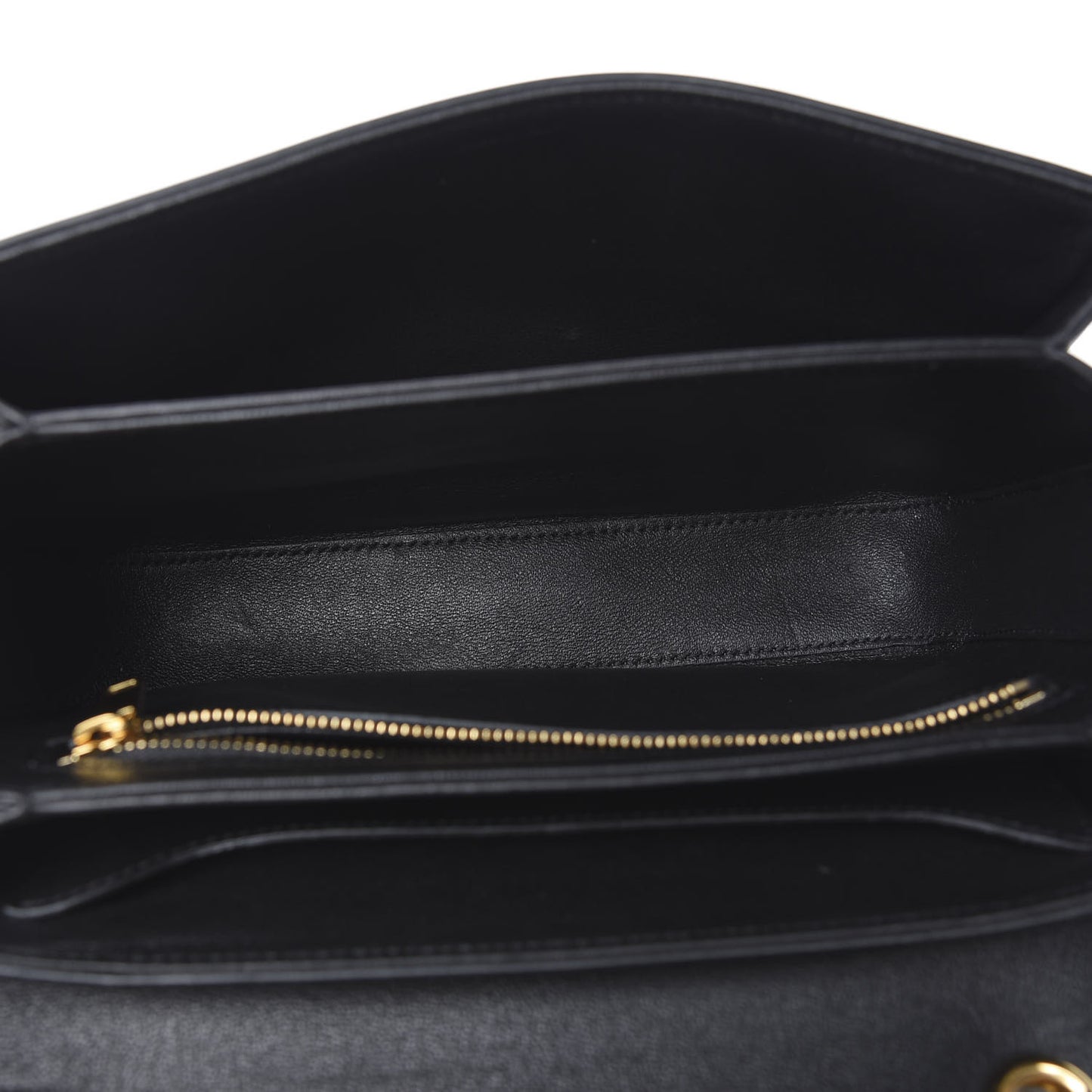Shiny Calfskin Medium C Bag Black