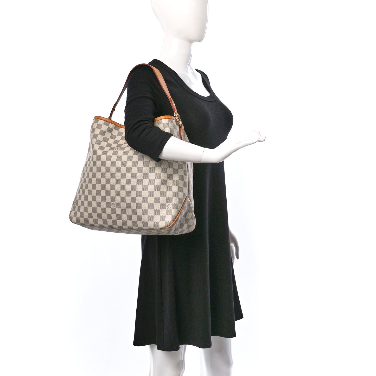 Damier Azur Delightful MM Rose Ballerine