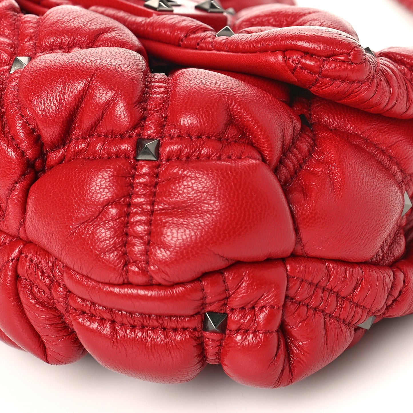 Nappa Small Spikeme Shoulder Bag Rosso Valentino