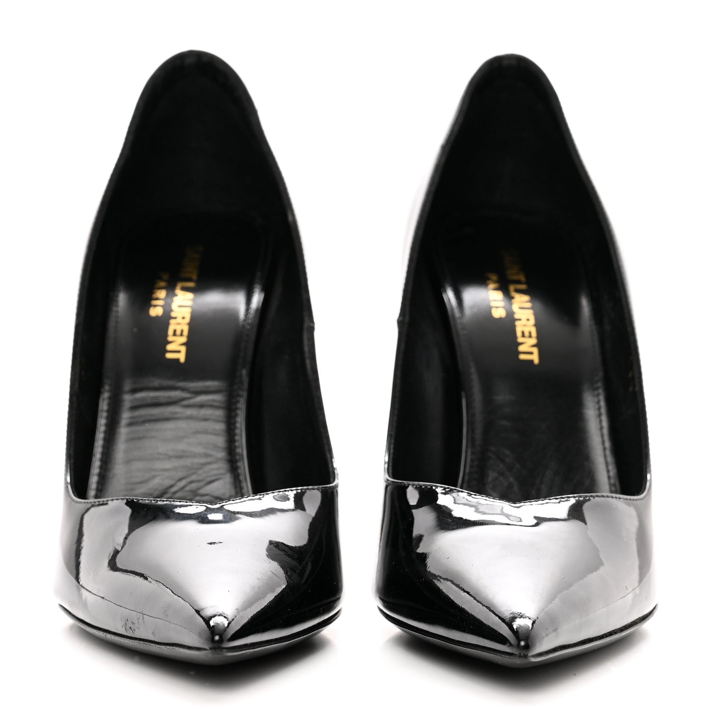 Patent Calfskin Kiki 100 Pumps 36.5 Black