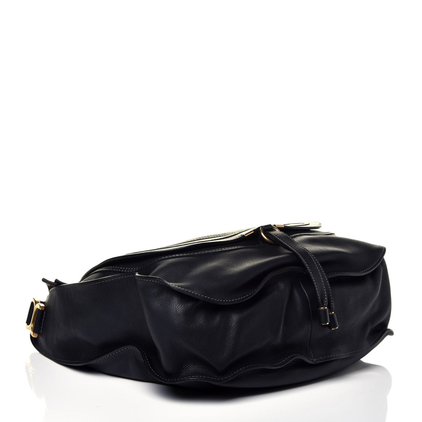 Calfskin Large Marcie Hobo Black
