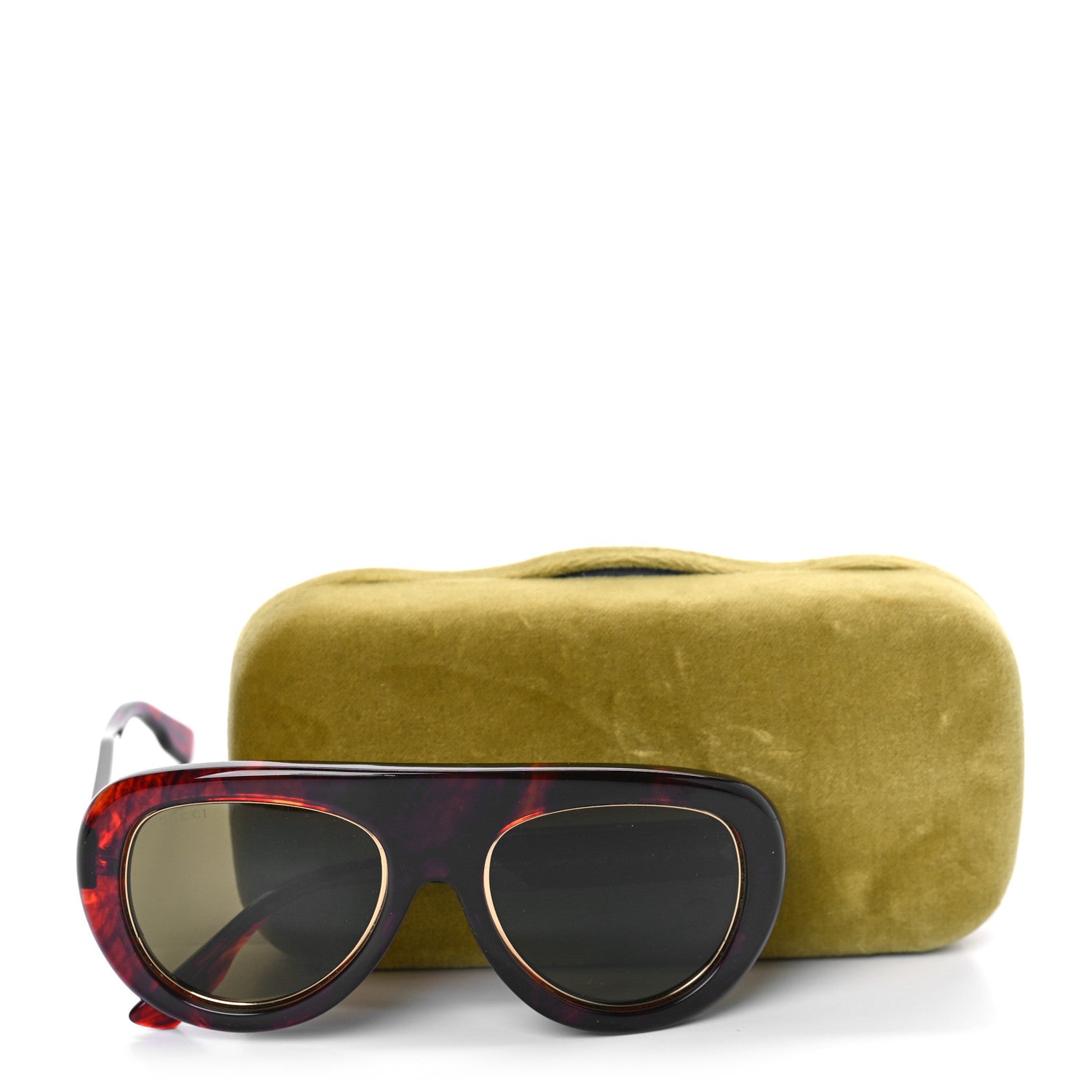 Gucci Acetate Oversize Sunglasses GG1152S Tortoise 7 of 7
