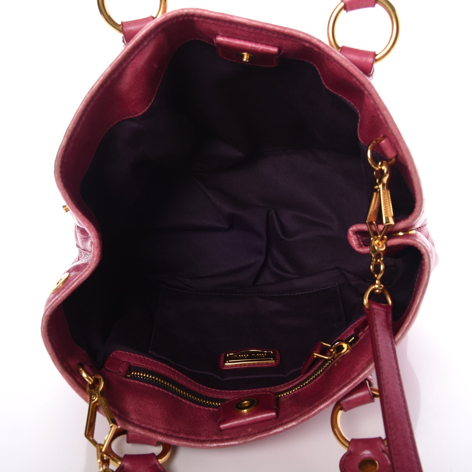 Miu Miu Vitello Lux Tote Pink 6 of 13
