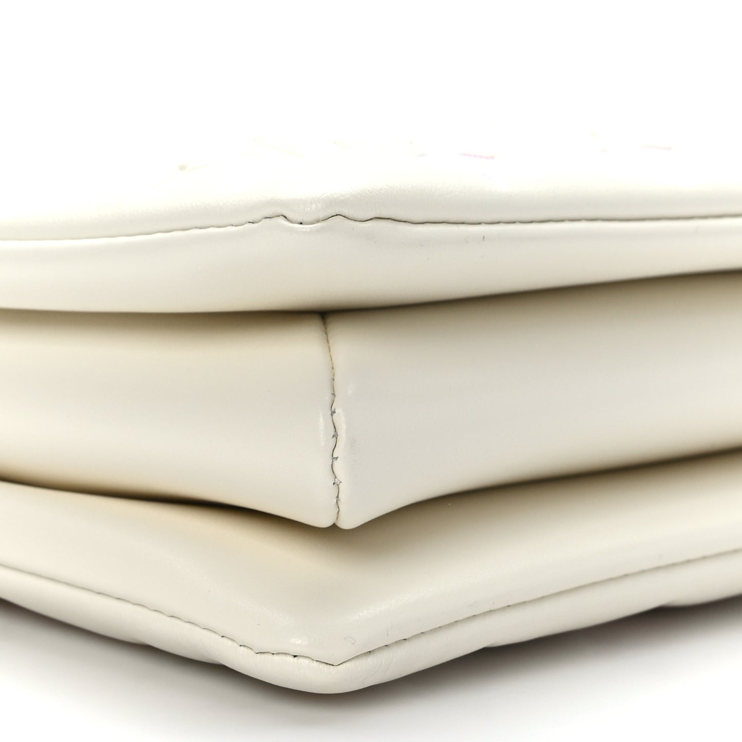 Lambskin Embossed Monogram Coussin PM White Multi