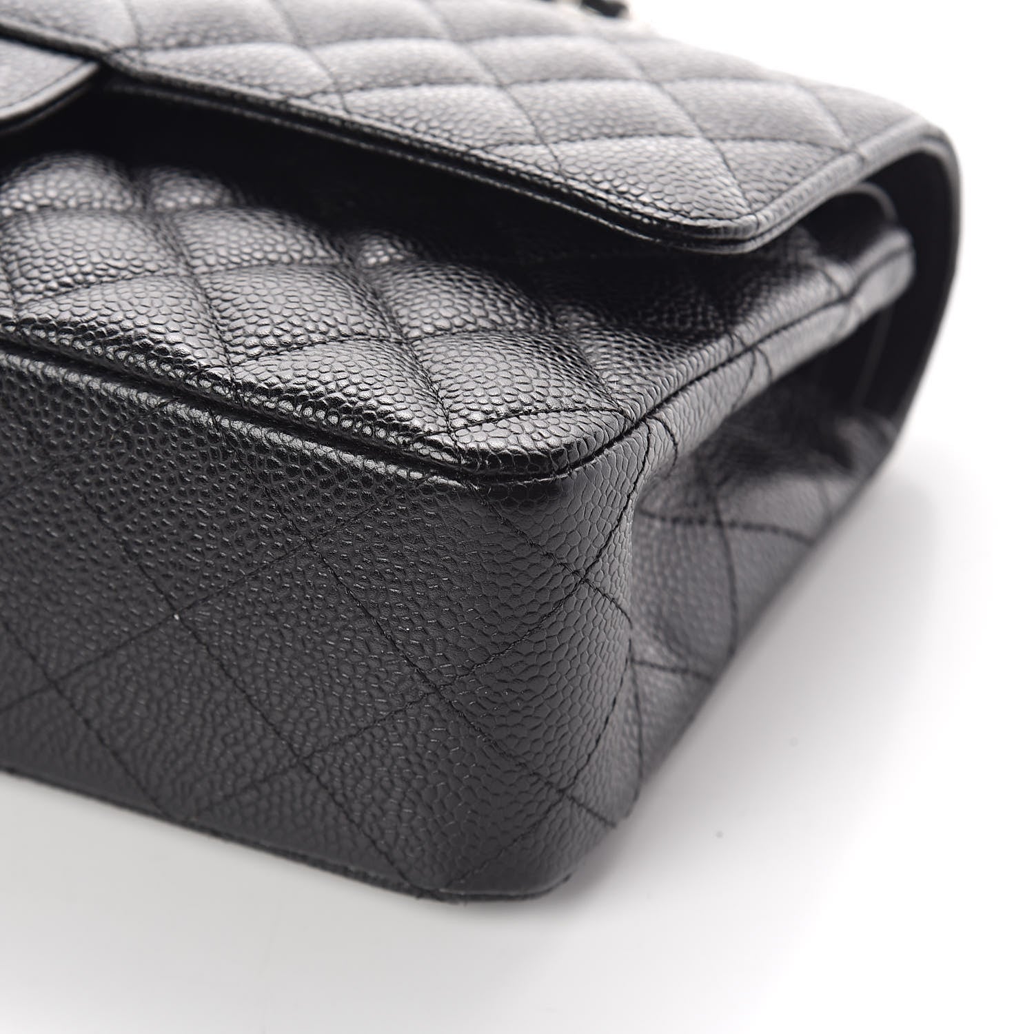 Chanel Caviar Quilted Medium Double Flap Black 10 of 11