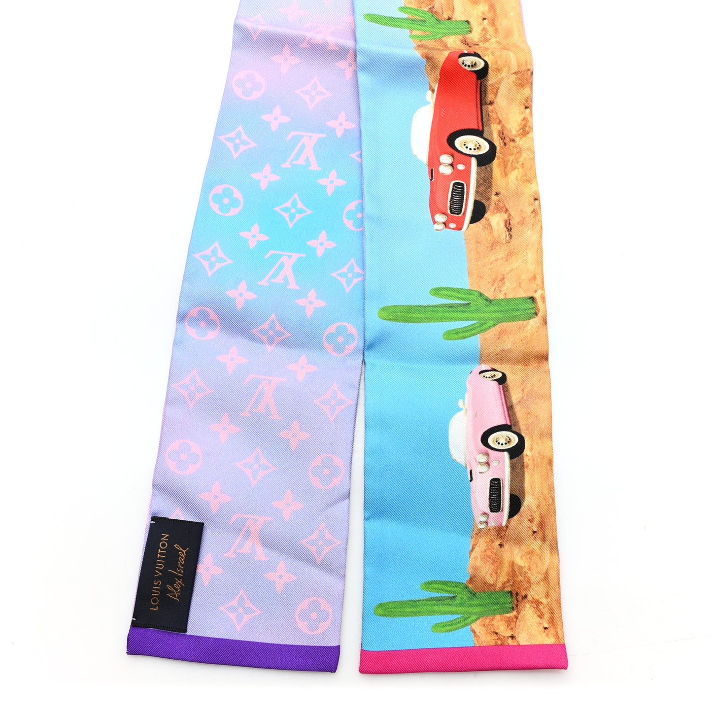 Silk Monogram Desperado Bandeau Blue