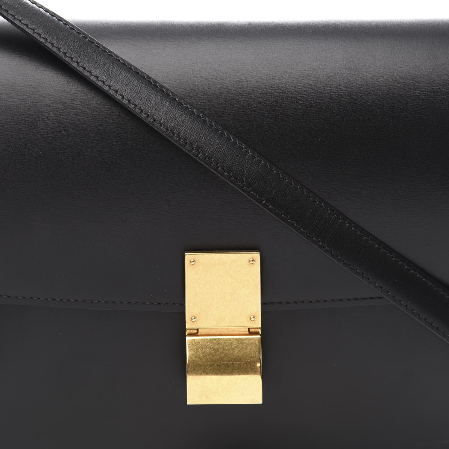 Celine Box Calfskin Medium Classic Box Flap Bag Black 10 of 10