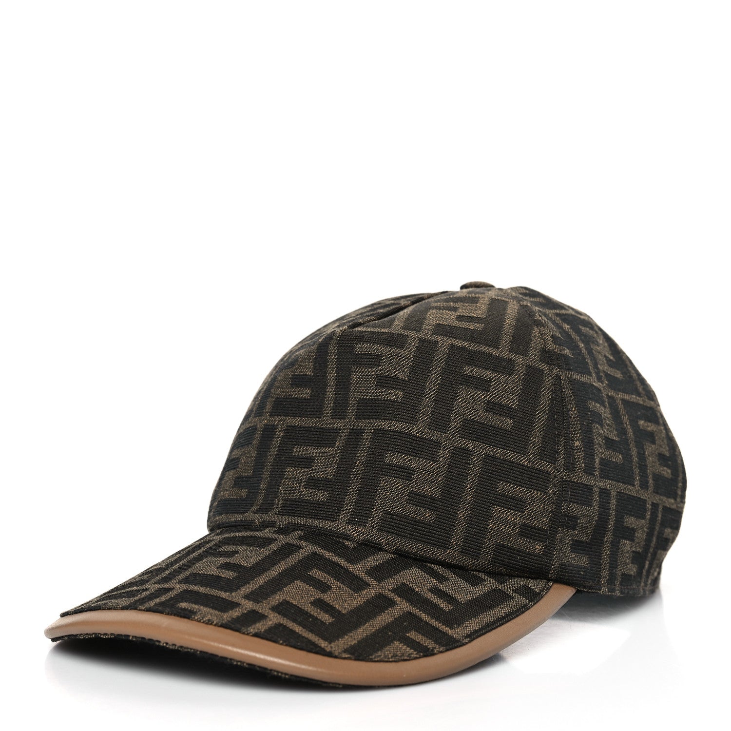 Fendi Canvas FF Reloaded Baseball Hat Tobacco Tobacco Dark Brown 1 of 7