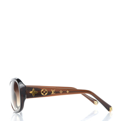 Louis Vuitton Acetate Obsession GM Sunglasses Z0459W Brown Glitter 3 of 8