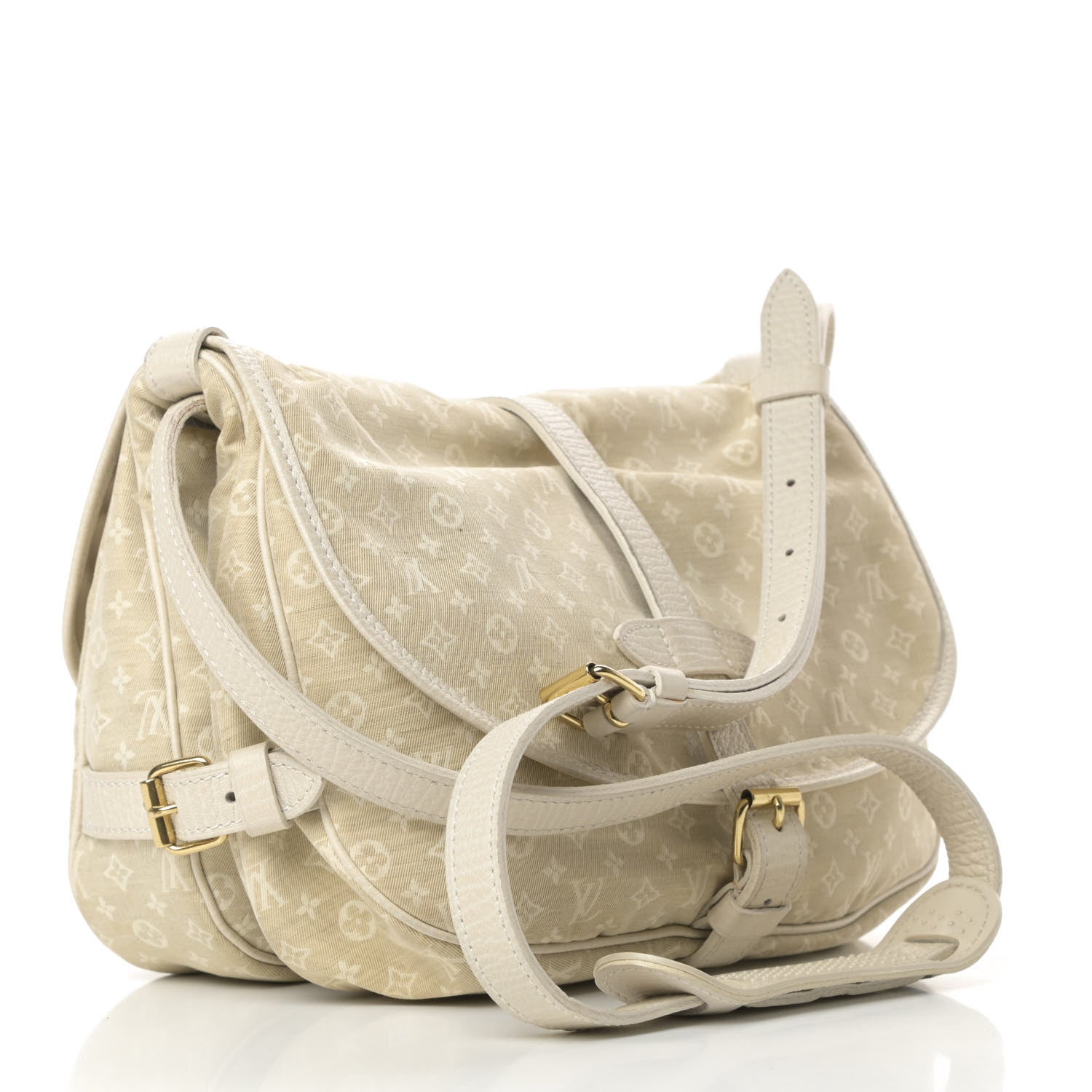Louis Vuitton Monogram Mini Lin Saumur Dune 3 of 15