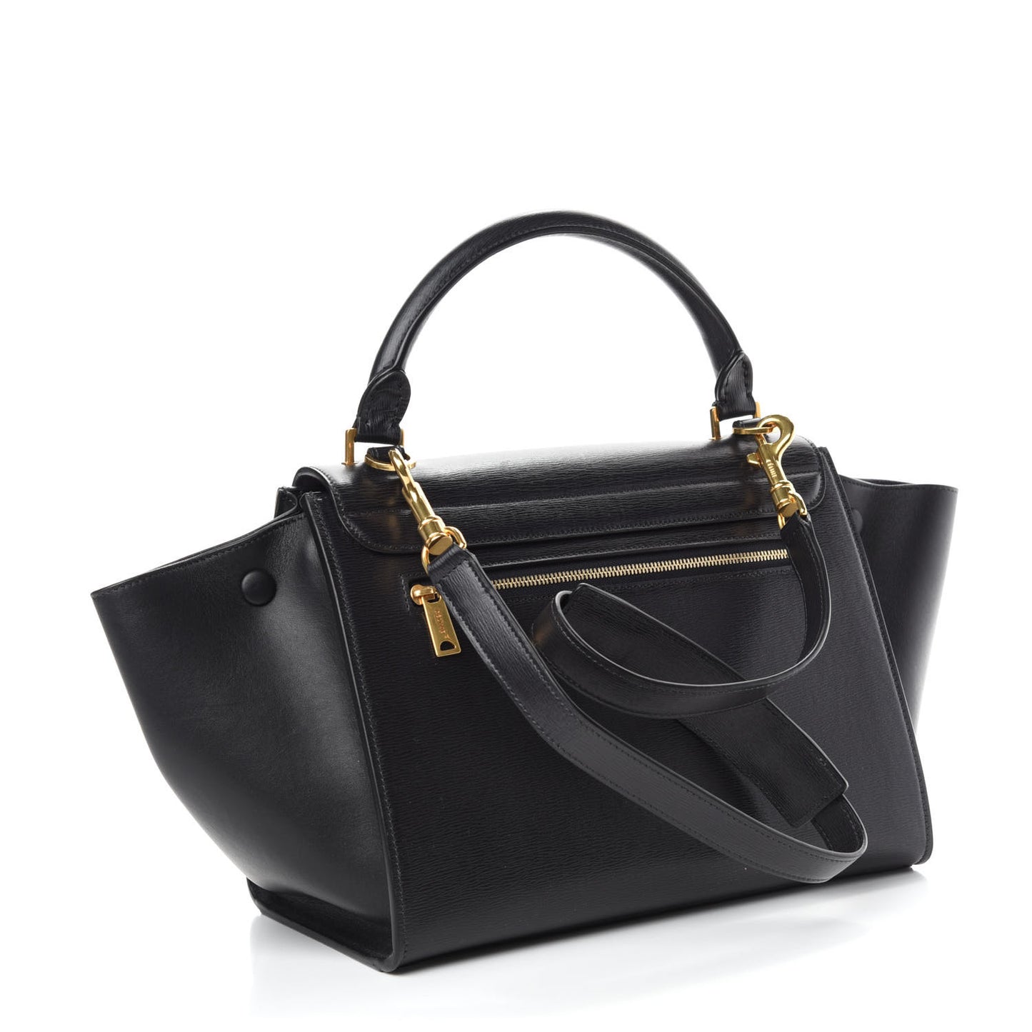 Liege Calfskin Small Trapeze Black