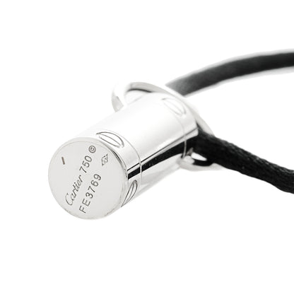 Cartier 18K White Gold LOVE Screwdriver Pendant Cord Necklace 5 of 6