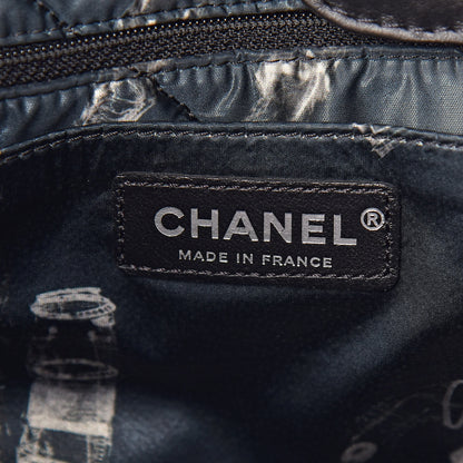 Chanel Aged Calfskin Chevron Small Big Bang Hobo Black 6 of 11