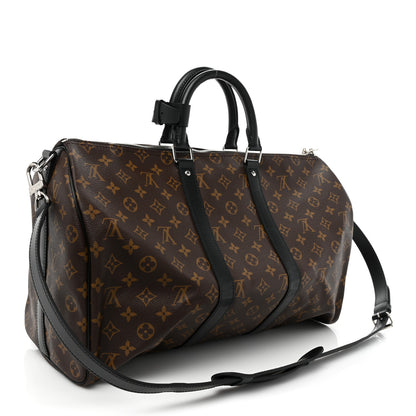 Louis Vuitton Monogram Macassar Keepall Bandouliere 45 3 of 8