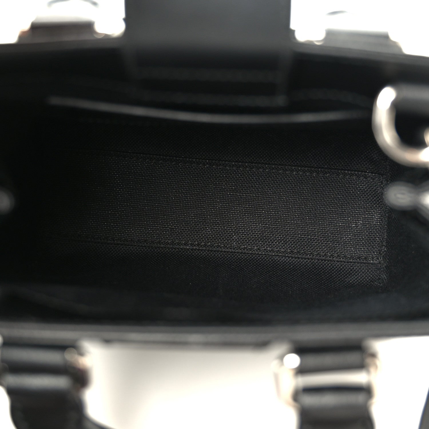 Gucci GG Supreme Monogram Appia Calfskin Web Mini Tote Bag Black 5 of 10