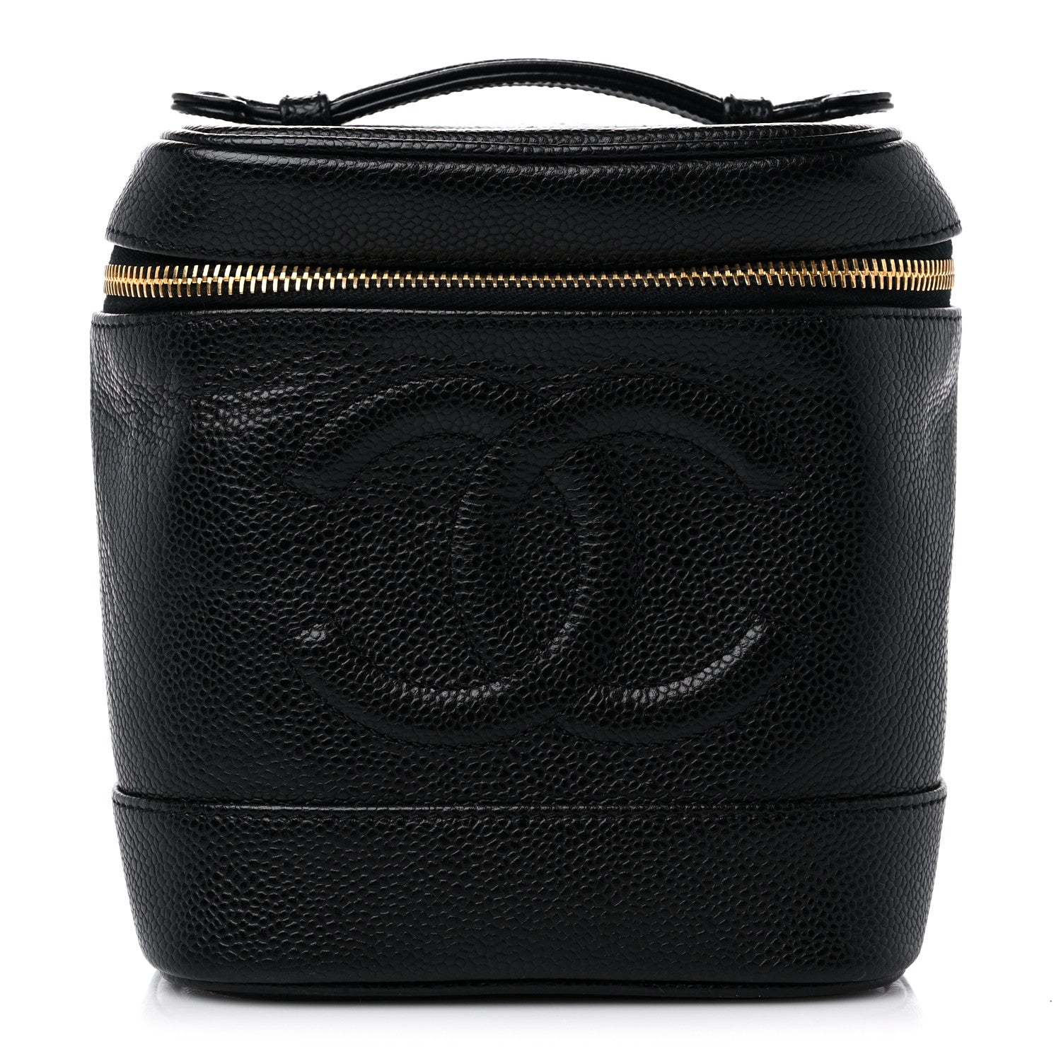 Chanel Caviar Vanity Cosmetic Case Black 1 of 10