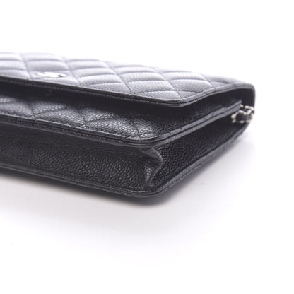 Chanel Caviar Quilted Wallet On Chain WOC Black 10 of 13
