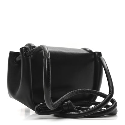 Bottega Veneta Lambskin Small Beak Triangle Flap Shoulder Bag Black 3 of 9