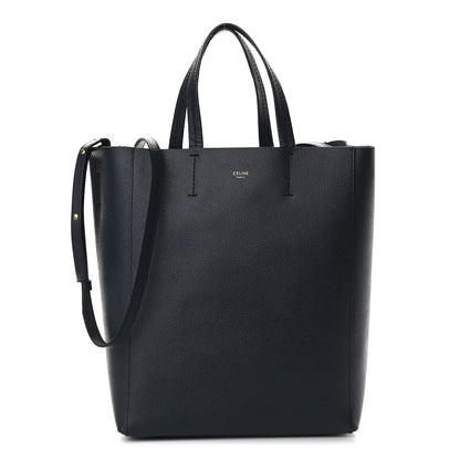Celine Grained Calfskin Small Vertical Cabas Black 1 of 9