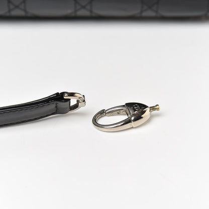 Christian Dior Patent Cannage Stitched Medium Lady Dior Black 13 of 13