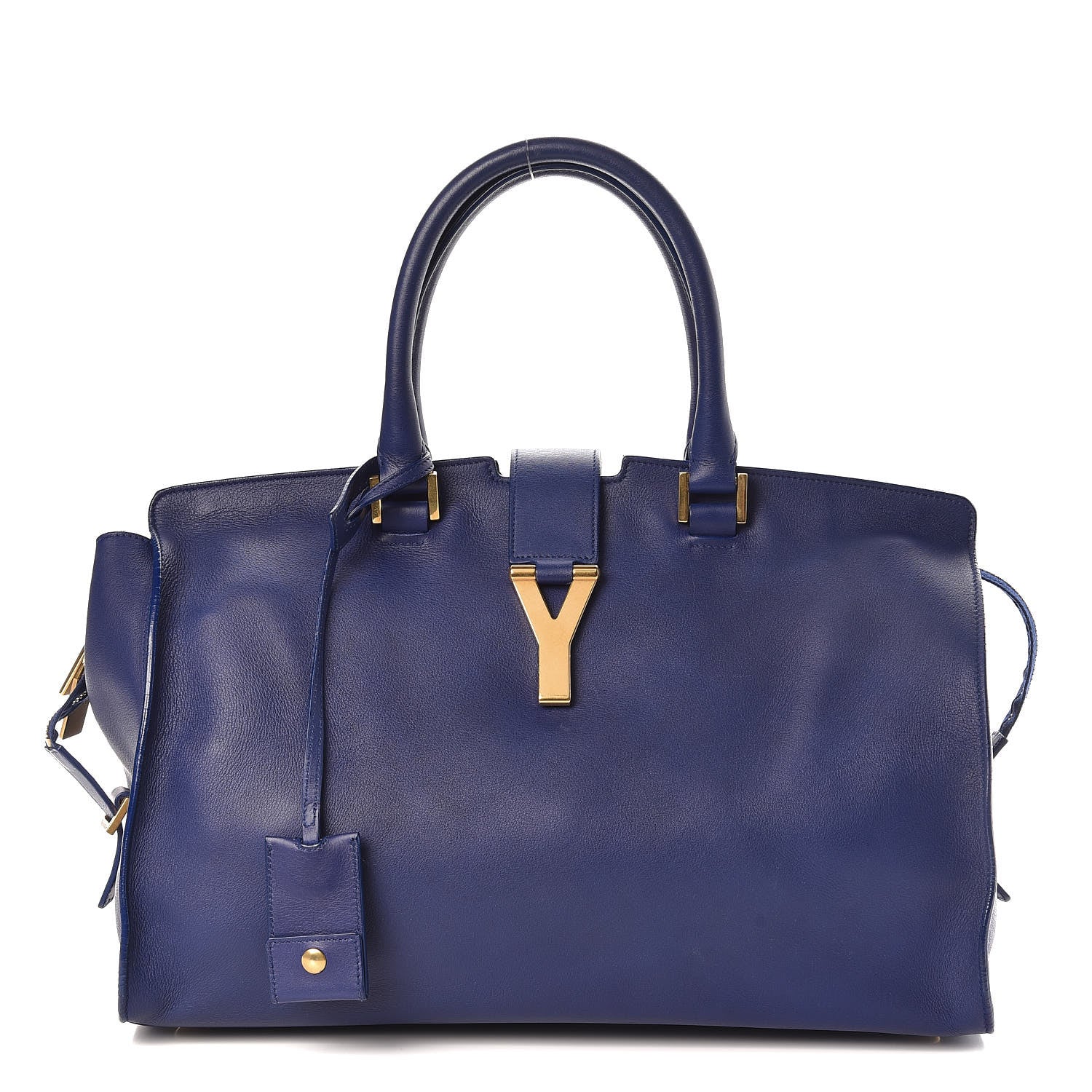 Saint Laurent Calfskin Medium Classic Y Cabas Navy 1 of 24