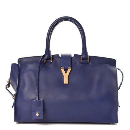Saint Laurent Calfskin Medium Classic Y Cabas Navy 1 of 24