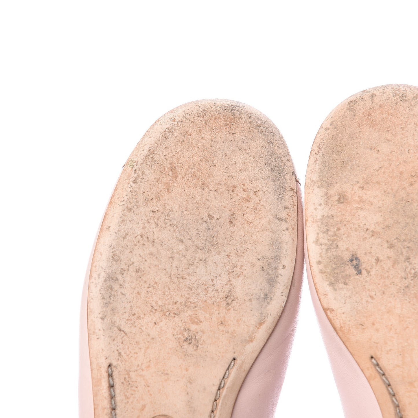 Lambskin Patent Cap Toe CC Ballerina Flats 39 Rose Clair