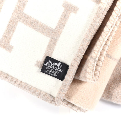 Hermes Wool Cashmere Avalon III Blanket Coco Camomille 6 of 6