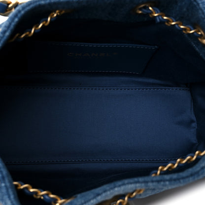 Chanel Washed Denim Quilted Mini Chanel 25 Handbag Blue 5 of 11