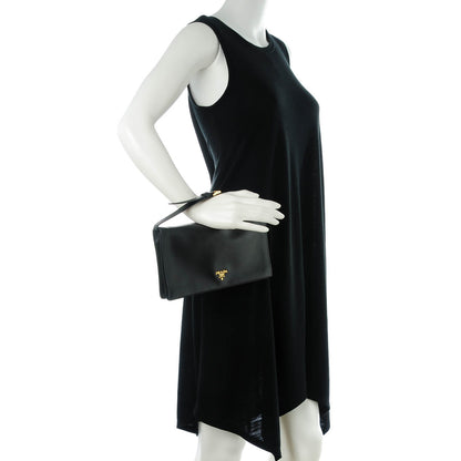 Prada Saffiano Lux Clutch Nero Black 2 of 8