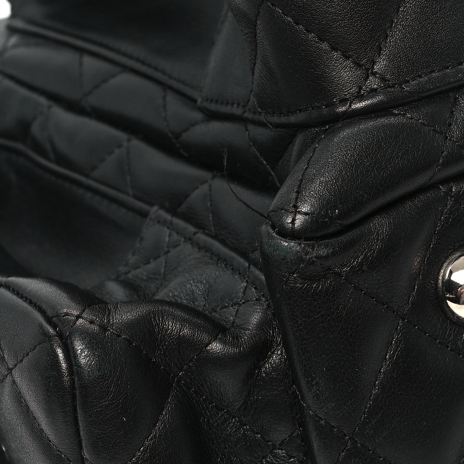 Chanel Calfskin Quilted Large Cambon Multipocket Reporter Black 13 of 13