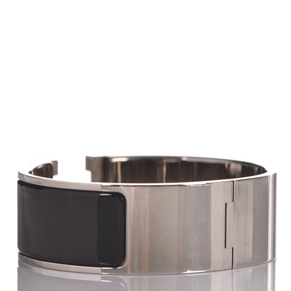 Hermes Enamel Wide Clic Clac H Bracelet PM Black 3 of 7