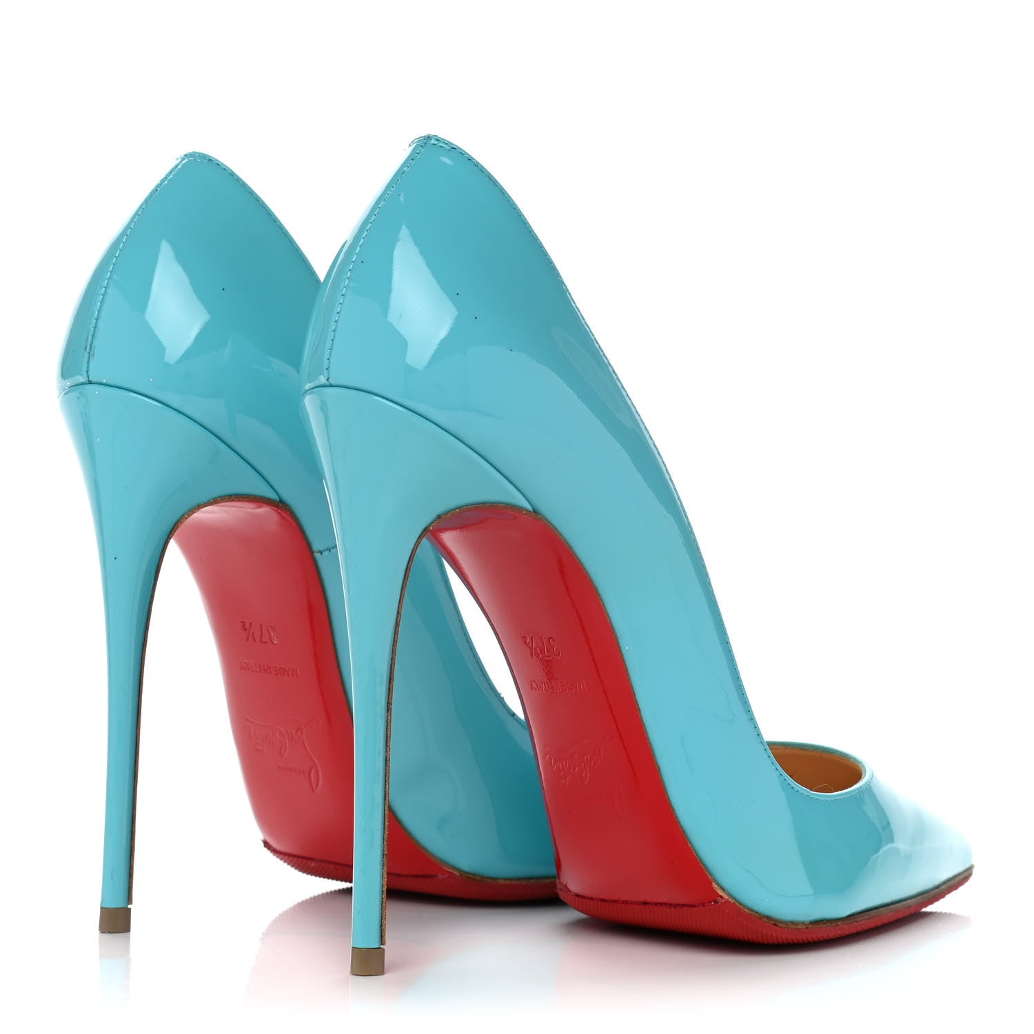 Christian Louboutin Patent So Kate 120 Pumps 37.5 Pacific 4 of 10