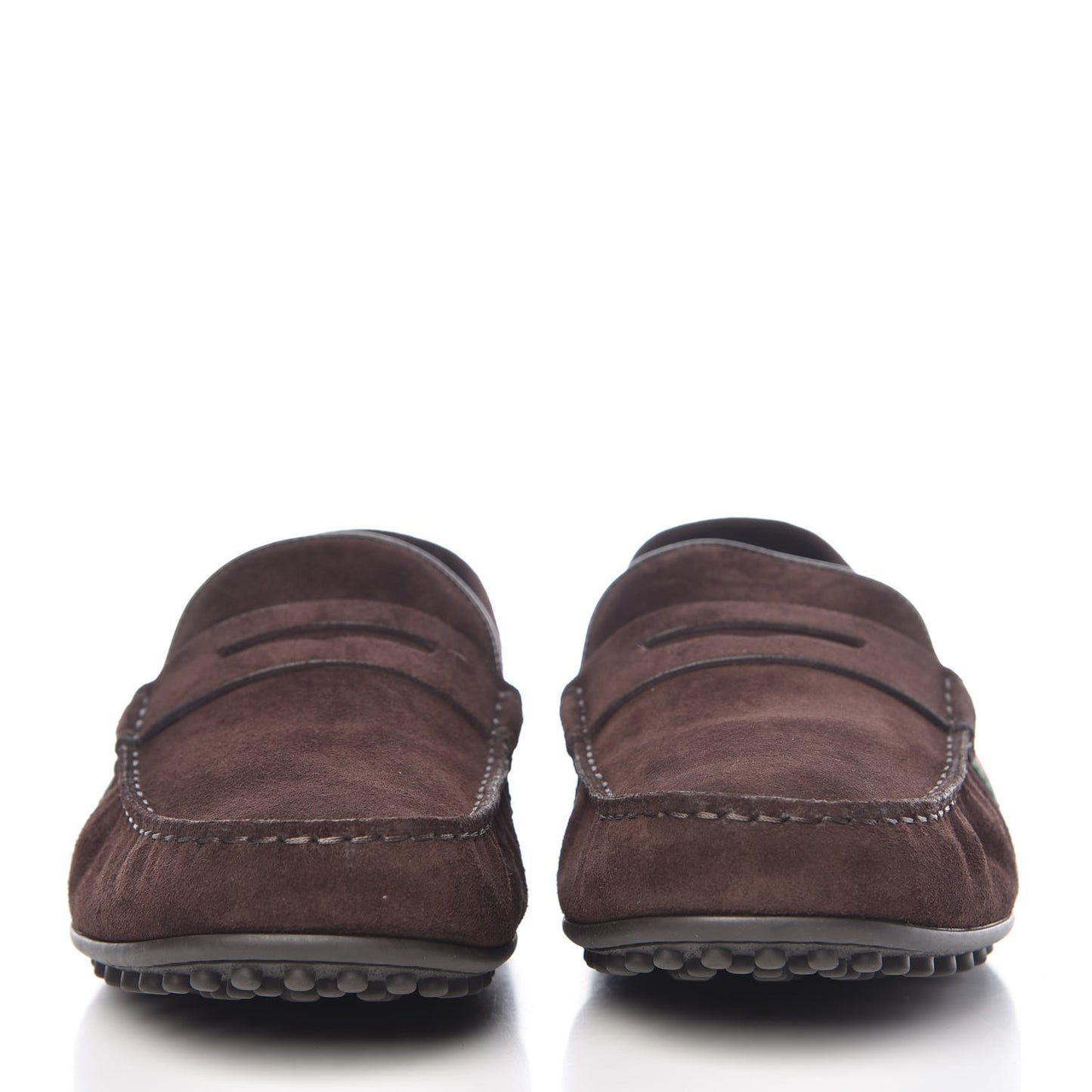 Suede Web Mens Kanye Driver Loafers 10.5 Cocoa