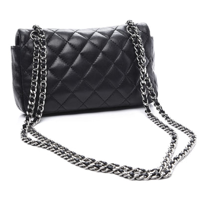 Chanel Lambskin Quilted Mini Rectangular Flap Black 2 of 10