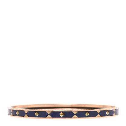 Hermes Enamel Colliers De Chiens Printed Extra Narrow Bracelet 3 of 6