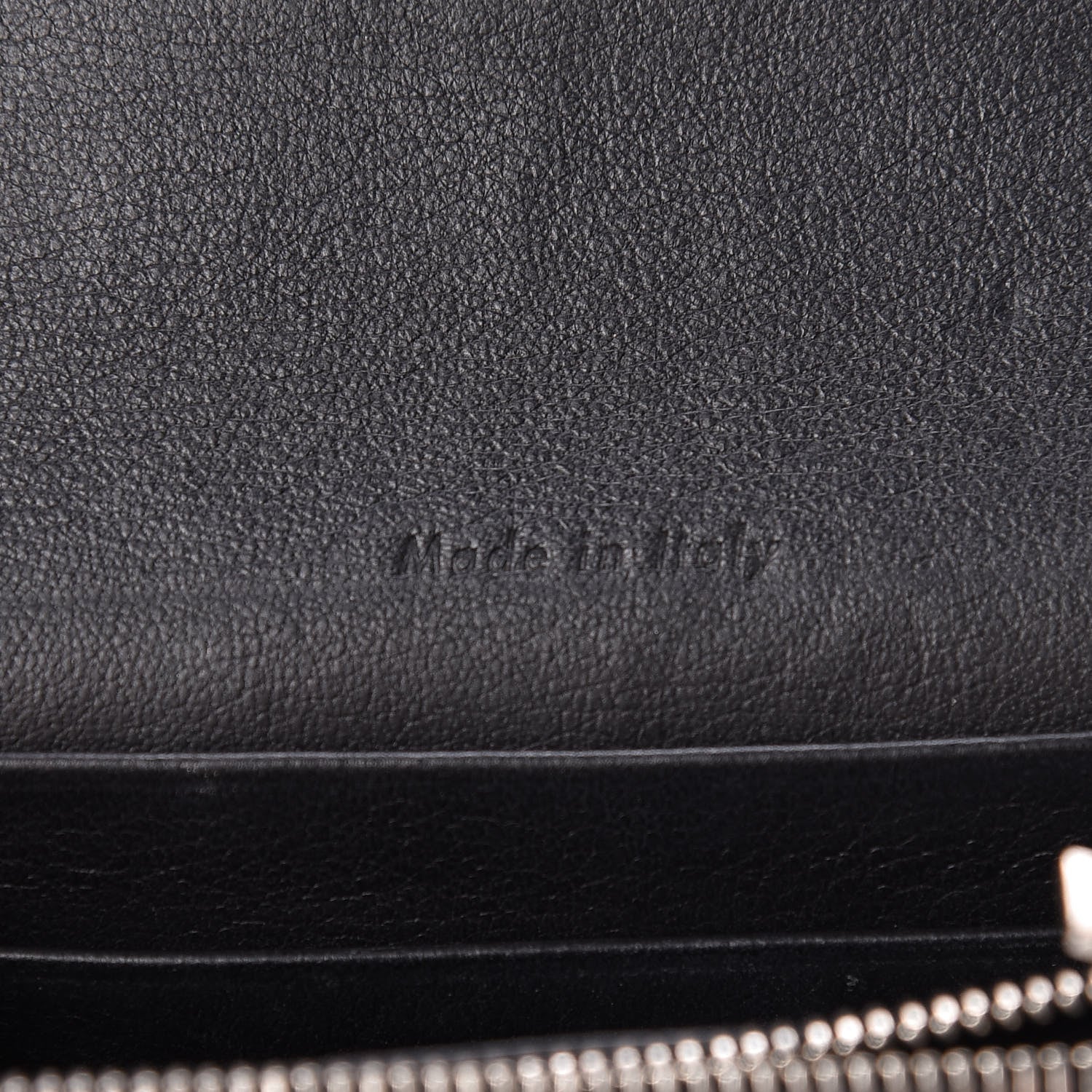 Celine Grained Calfskin Small Trotteur Multifunction Wallet Black 7 of 8