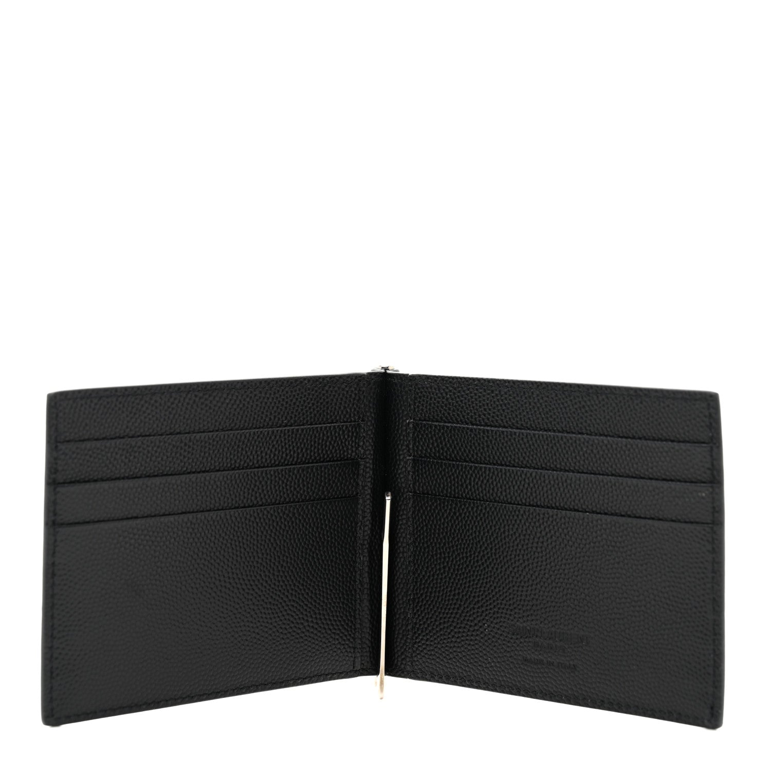 Saint Laurent Grain De Poudre Bill Clip Card Case Black 5 of 8