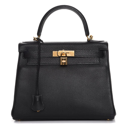 Hermes Togo Kelly Retourne 28 Black 1 of 28